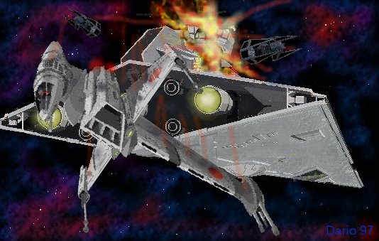 Shok'wave's B-Wing after attacking Skies Cleaner